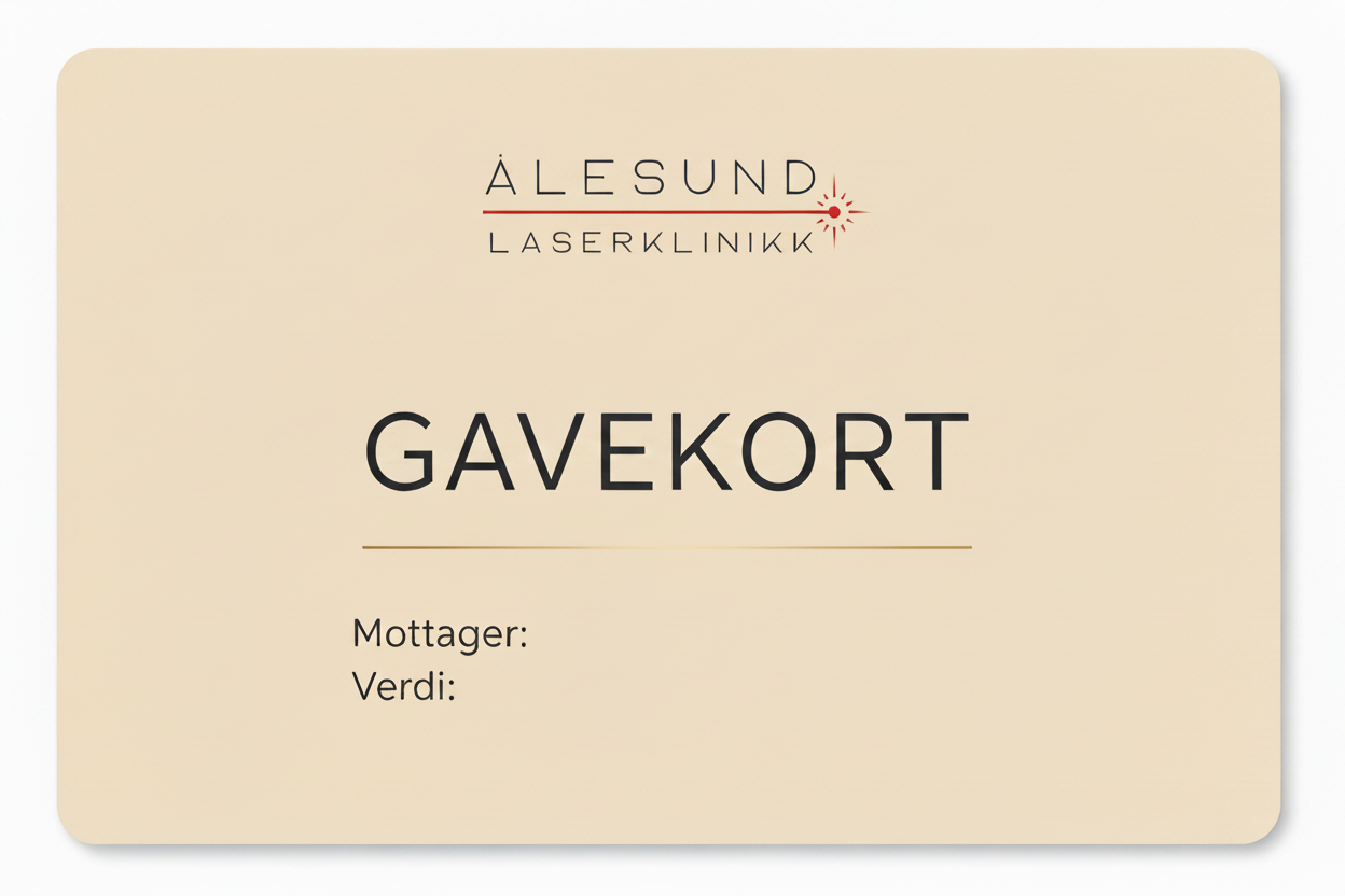 Gavekort med mellomrom